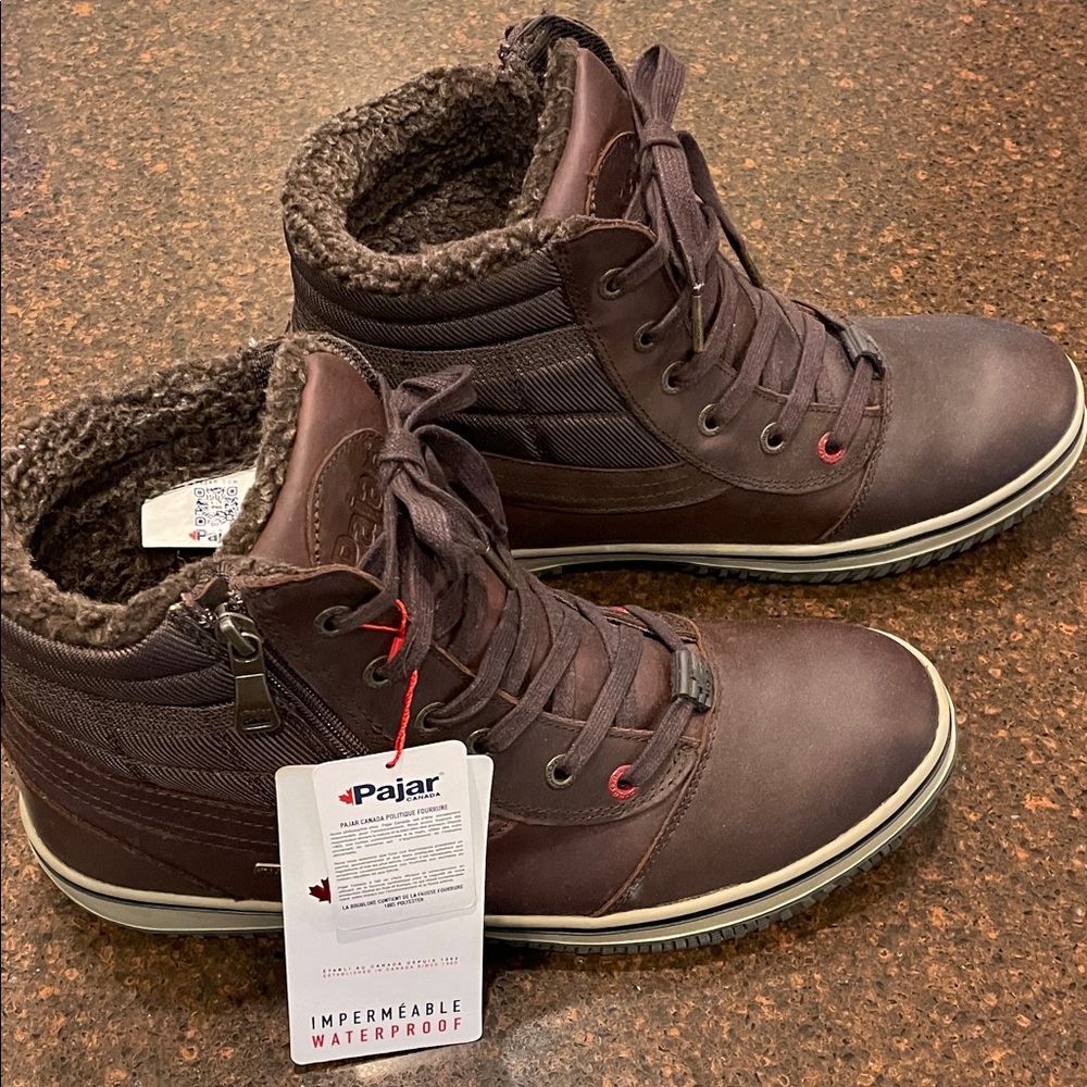 Pajar Men's Dark Brown Boots NWT